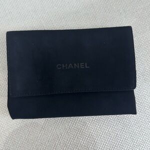 CHANEL Black Fabric Dust Sleeper Pouch Bag